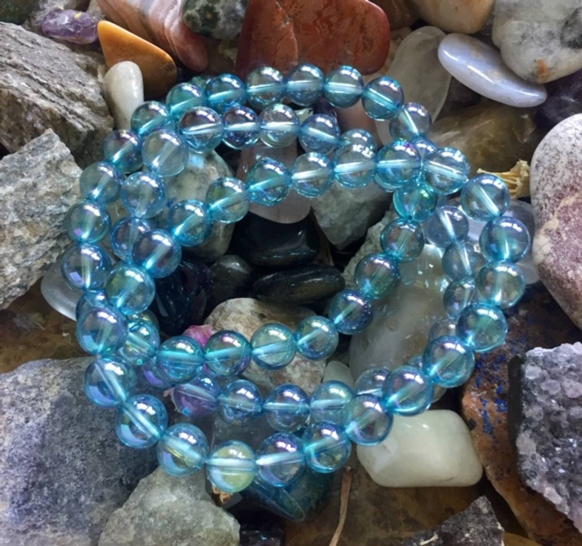Aqua Aura Armbånd 8mm