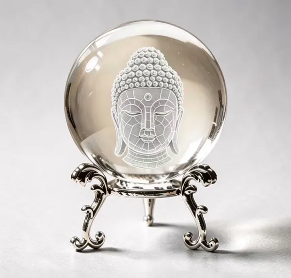 Hovedbilde Buddha Crystal Glasskule