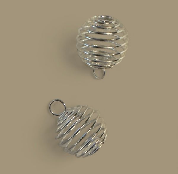 Hovedbilde 15mm Forsølvet  Spiralbur 