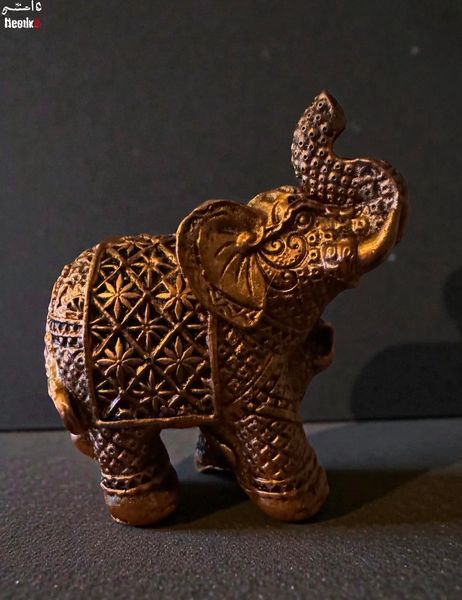 Hovedbilde Elefant Gull Stor