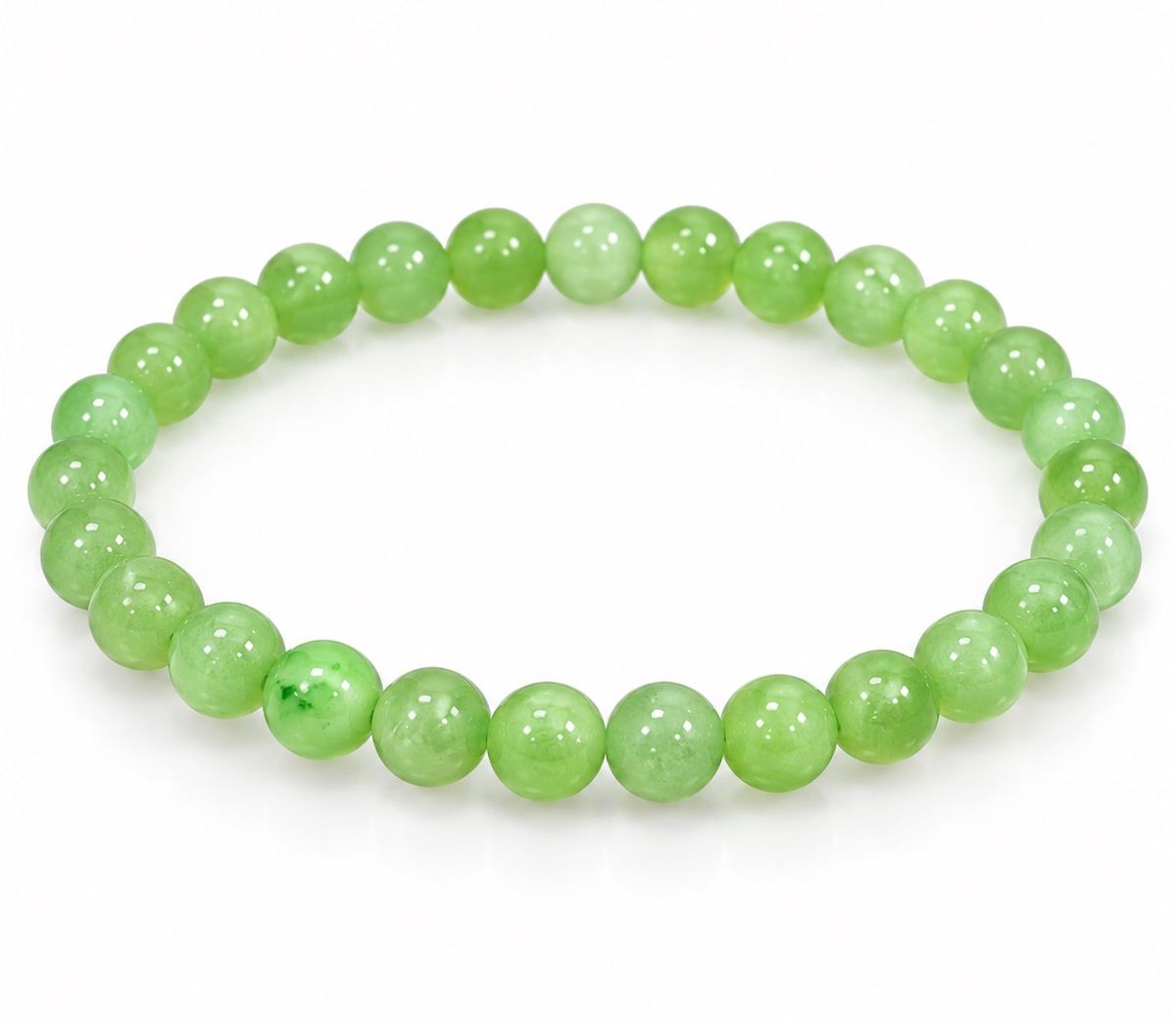 Kalsitt Grønn 6mm Armbånd