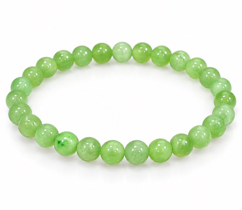 Kalsitt Grønn 6mm Armbånd
